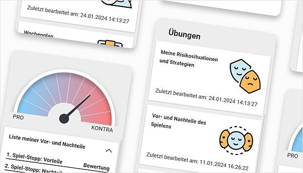 Screenshot zum Programm-Schritt: Übungen